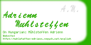adrienn muhlsteffen business card